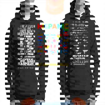 21 Countries Speak Spanish Hispanic Heritage Heart Flags Hoodie - Monsterry