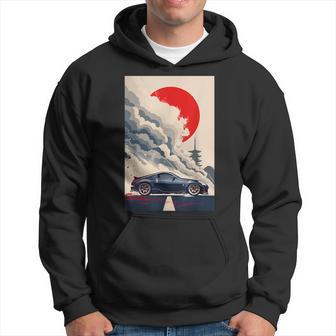 350 Jdm Race Car Scene Z33 Tuning Drift Import Hoodie - Thegiftio UK