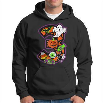 3Rd Birthday Halloween 3 Year Old Ghost Costume Boo Theme Hoodie - Thegiftio UK