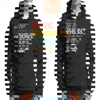 40Th Wedding Anniversary For Him Epic Husband Since 1984 Hoodie - Thegiftio UK