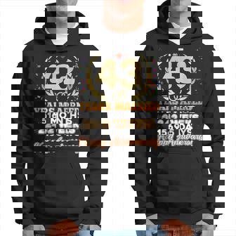 43 Years Married Happy 43Rd Wedding Anniversary Couple Ring Hoodie - Monsterry