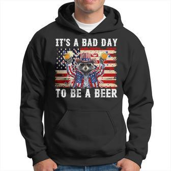 4Th Of July It's A Bad Day To Be A Beer Racoon Hoodie - Monsterry UK