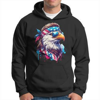 4Th Of July Patriotic Eagle July 4Th Usa Murica Hoodie - Monsterry