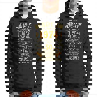 50 Years Old Vintage Made In 1974 50Th Birthday Hoodie - Seseable