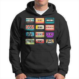 80S Rock Cassettes T Vintage Rock Cassettes Tapes Hoodie - Thegiftio UK