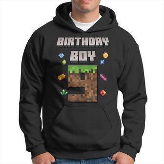 9Th Birthday 9 Years Old Video Gamer Pixel Birthday Boys Hoodie - Thegiftio UK