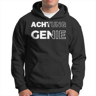 Achtung Genie Kapuzenpullover - Geschenkecke