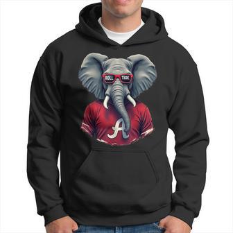 Alabama Al Vintage Sports Love Elephant Animal Kid Hoodie - Thegiftio UK