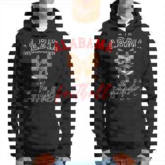 Alabama Football Pretty Coquette Style Bow Hoodie | Mazezy