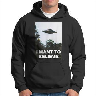 Alien Ufo Hunter I Want To Believe Kapuzenpullover - Geschenkecke