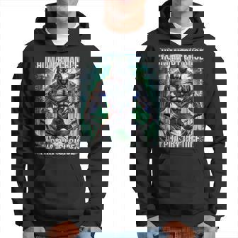 Alpha Male Human By Chance Alpha By Choice Alpha Wolf Hoodie - Thegiftio UK