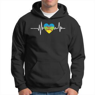 Amazigh Heartbeat Lovers Intage Berber Amazigh Fl Kapuzenpullover - Geschenkecke