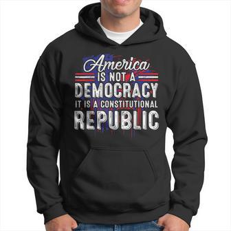 America Is Not A Democracy It's A Constitutional Republic Hoodie - Thegiftio UK