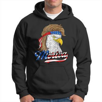 American Bald Eagle Usa Flag 4Th Of July Eagle Usa Hoodie - Thegiftio UK