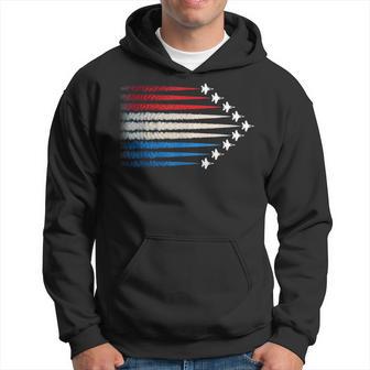 American Flag Fighter Planes 4Th Of July Patriotic Hoodie - Thegiftio UK