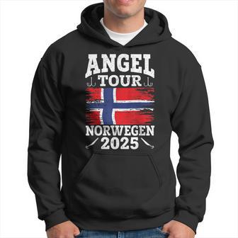 Angel Tour Norway 2025 Fishing Team Norway Flag Angler Kapuzenpullover - Geschenkecke