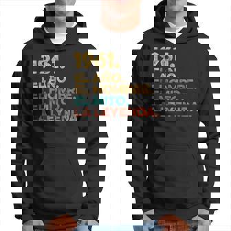 Año Hombre Mito Leyenda Cumpleaños Regalointage 1961 Sudadera - Regaloses