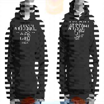 Anti Social Club Miembro Bolsillo Divertido Introvertido Antisocial Sudadera - Regaloses
