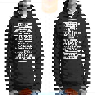 Apparently We're Trouble Sibling Matching Best Friend Hoodie - Thegiftio