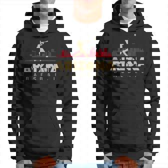 Arizona Baseball Vintage Minimalist Retro Baseball Lover Hoodie - Thegiftio UK