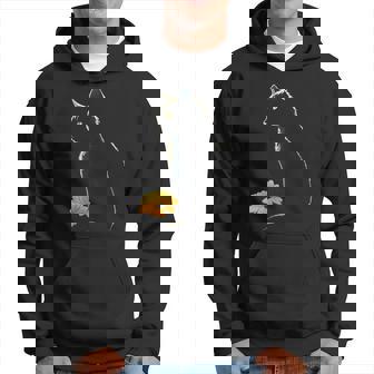 Art De Chat Fleurs D'art Motif Chat Sweat à capuche - Cadeauxyz