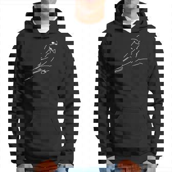 Arte Lineal Pájaro Y Ornitólogo Golondrina De Acantilado Sudadera - Regaloses