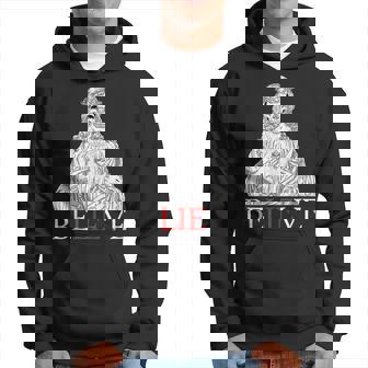 Atheist Unholy Believe Lie Skeleton Atheism Religion Hoodie - Monsterry