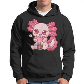 Axolotl Bubble Tea Boba Tea Anime Hoodie - Thegiftio UK