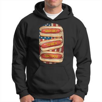 Bad Day To Be A Hot Dog July 4Th Patriotic Summer Bbq Hoodie - Thegiftio UK