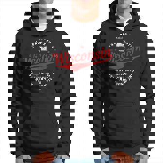 Badger State Map Pride Vintage Of Wisconsin East 1848 Hoodie - Monsterry