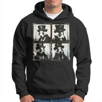 Badger In Suit Love Honey Badgers Animal Photobooth Hoodie - Thegiftio UK