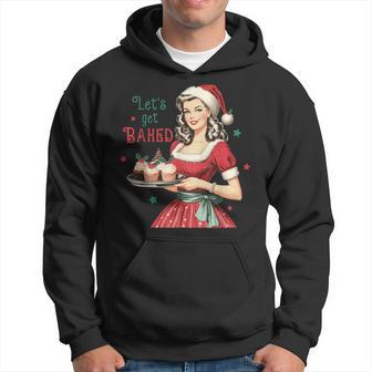 Lets Get Baked Vintage Christmas Baking Hoodie - Thegiftio UK