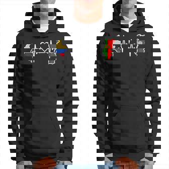 Bandera Portuguesa Colombiana Portugal Colombia Heartbeat Sudadera - Regaloses