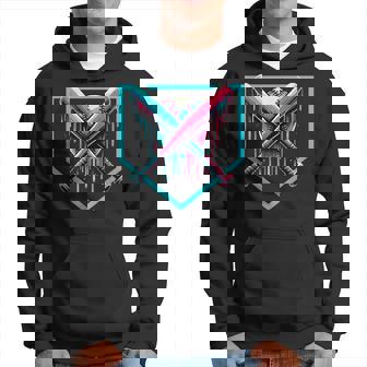 Baseball Home Plate Drip Boys Baseball Bat Baseball Drip Hoodie | Mazezy