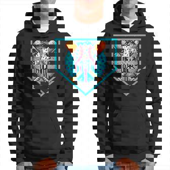 Baseball Home Plate Drip Ice Cream Softball & Baseball Hoodie - Thegiftio UK