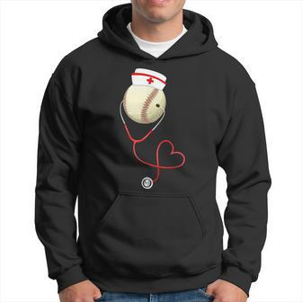 Baseball Nursing For Nurse's Day Sports Medical Lover Hoodie - Monsterry DE