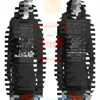 Basset Hound Dog Lovers Christmas Ugly Christmas Sweater Hoodie - Thegiftio
