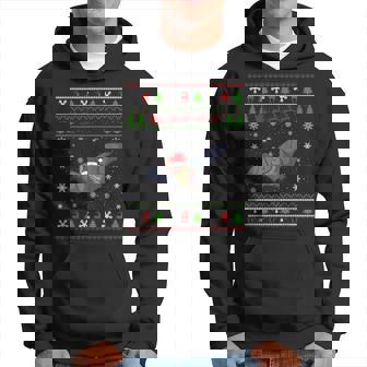 Bat Santa Hat Ugly Christmas Xmas Sweater Pajama Hoodie - Thegiftio