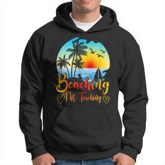 Beaching Not Teaching Lustiger Sommerlehrer Strandurlaub Kapuzenpullover - Seseable