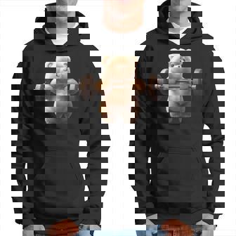 Bear Bodybuilder Weight Lifting Gym Workout Sports Hoodie - Thegiftio