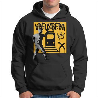 Berlin Kreuzberg Friedrichshain District Graffiti Crown U-Bahn Kapuzenpullover - Geschenkecke