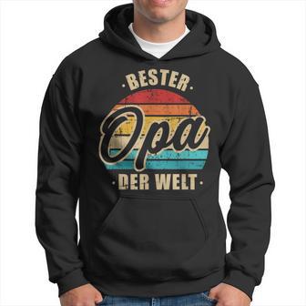 Bester Opa Der Weltintage Retro Kapuzenpullover - Geschenkecke