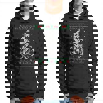 Bicycle Ugly Christmas Sweater Ride Bike Cyclist Hoodie - Monsterry