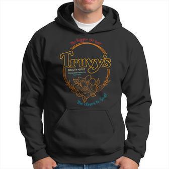 The Bigger The Hair Truvy's Beauty Spot Chinquapin Parish Hoodie - Thegiftio UK
