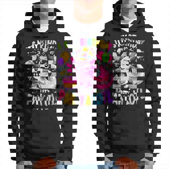 Birthday Axolotl Fun Party Kawaii Axolotl Hoodie - Seseable