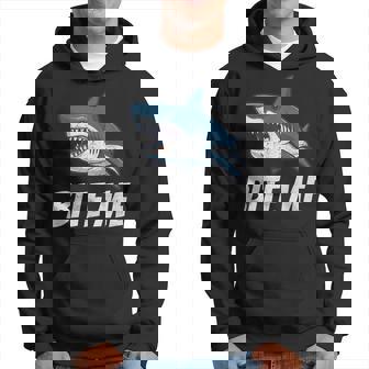 Bite Me Shark Lover Ocean Wildlife Summer Sea Week Awareness Hoodie - Thegiftio UK