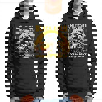 Black & Gold Vibes Only Game Day Tournament Football Hoodie - Thegiftio UK