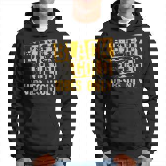 Black And Gold Vibes Only Football Hoodie | Mazezy