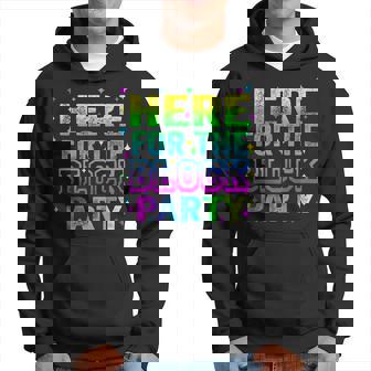Here For The Block Party Builder Building Brick Hoodie - Thegiftio