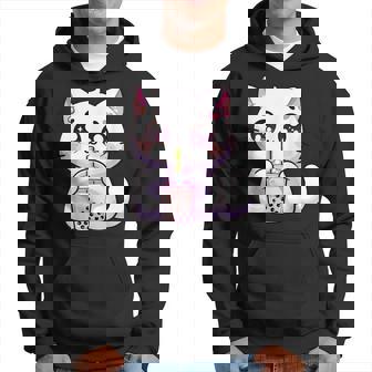 Boba Cat Boba Tea Bubble Tea Kawaii Cat Hoodie - Thegiftio